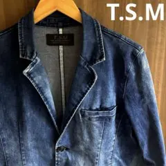 【古着◎】T.S.M エイジング加工 デニムジャケット