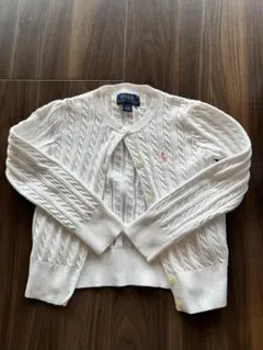 Polo Ralph Lauren ホワイトカーディガン 110/56