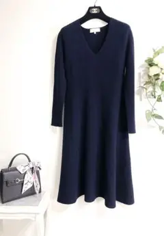 Designworks デザインワークス　ウール100%　ニットワンピース　38