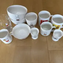 未使用・箱付】旧あさひ銀行 ミッフィー 食器 5種豪華フルセット