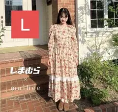 【新品・Ｌ】maihee LULALA クラシカル 花柄ワンピース しまむら