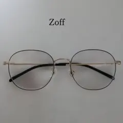Zoff メガネ メタルフレーム ボストン クラシック 度入りメガネ【イ843