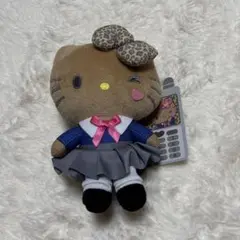 日焼けキティ マスコットポーチギャル ガングロキティ ぬいぐるみポーチマスコット