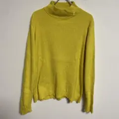 POLO RALPH LAUREN イエロー タートルネック セーター XL相当