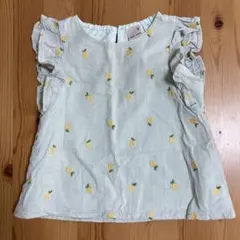 プティマイン　レモン刺繍トップス