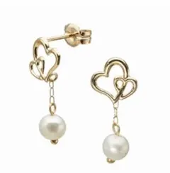 4℃ ヨンドシー K10 イエローゴールドピアス