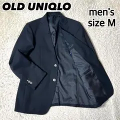 【極美品】OLD UNIQLO テーラードジャケット 紺ブレ 銀ボタンネイビーM