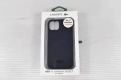 ラコステ iPhone 13 シリコンハードケース ネイビー 494