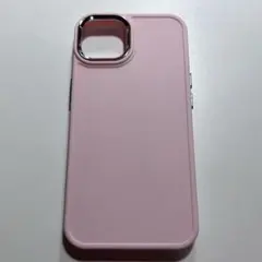 iPhone14用ケース ピンク メタリックアクセント - メルカリ