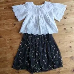 earth music & ecology ブラウス・スカートセット