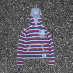 00s archive ボーダー ジップパーカー M y2k 平成