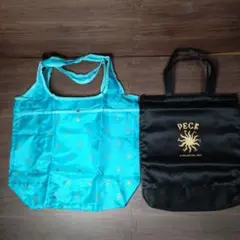 高島屋 PECK ペック エコバッグ & 黒バッグ 2個セット ノベルティ 粗品