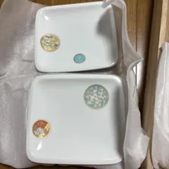 【宮内庁御用達】青赤絵 陶器皿 5枚セット 木箱入り