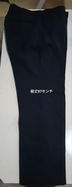 UNIQLO 感動パンツ シアサッカー素材　ストライプ ネイビー 76cm