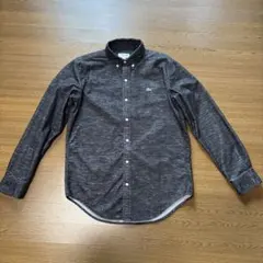 Lacoste フェイクデニムベロアシャツ