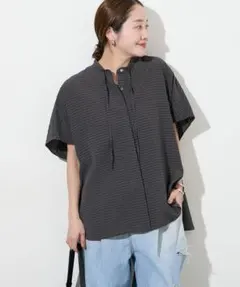 25ss JOURNAL STANDARD　シアーチェックポンチョブラウス