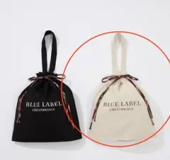 新品 ブルーレーベルクレストブリッジ オリジナル 巾着 2WAYトートバッグ生成