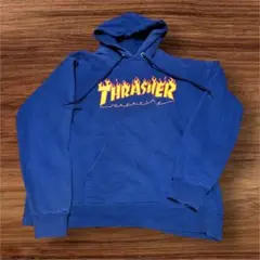 THRASHER ネイビー パーカー　スラッシャー