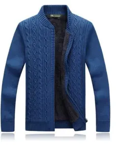 カジュアル 裏ボア ニットセーター スタンドカラー 秋冬 カットソー