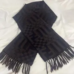 FENDI ズッカ　マフラー　ヴィンテージ　ウール100% 90's ヴィンテージ FENDI ズッカ柄 ウール マフラー - メルカリ