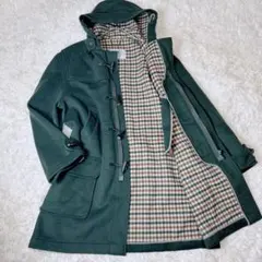 Aquascutum ダッフルコートREG40 英国製ウール ダークグリーン
