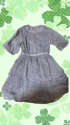 花柄 水色 ワンピース フェアリーグランジ 森ガール