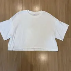 GIRLS コットンオーバーサイズクロップドT Ꮮサイズのサムネイル