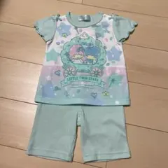 【新品未使用品】サンリオ　キキララ　光る　パジャマ　ベビー　90 蓄光　半袖のサムネイル