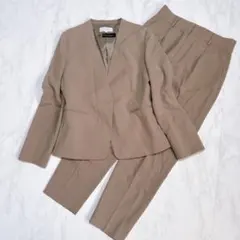 アンタイトル CARREMANノーカラージャケット セットアップ M