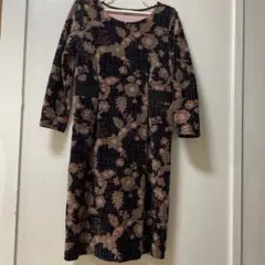 SPORTIFF ワンピース 花柄 八分丈