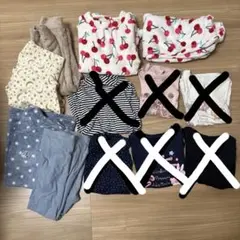 UNIQLO GU もこもこフリースパジャマ　3点セット　120㎝