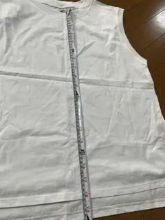 白　ホワイト ノースリーブ Tシャツ M