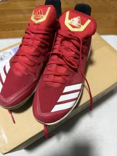 【極美品】野球 スパイク adidas 赤