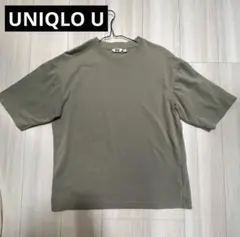 UNIQLO U エアリズムコットンオーバーサイズTシャツ/5分袖 M