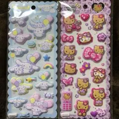 マシュマロシール　日焼けキティ　シナモロール