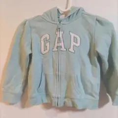 GAP 水色 フリースパーカー フード付き　110cm