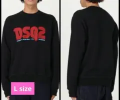 DSQ2 ブラック クルーネックスウェット - メルカリ