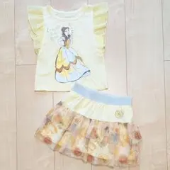 プリンセス 美女と野獣 ベル Tシャツ スカート セット 100