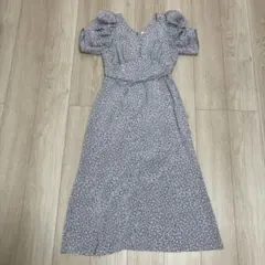 SNIDEL 花柄パフスリーブワンピース