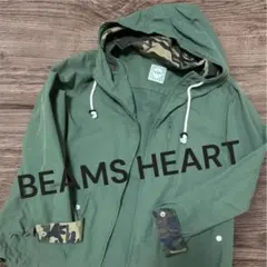 お値下げ中！BEAMSHEART カーキ　迷彩　ジャケット　フード