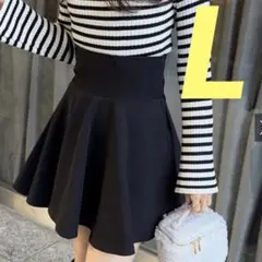 グレイル　GRL インパン裏地付きコルセット風フレアミニスカート　【gm728】