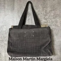 Maison Martin Margiela クロコ型押し レザー ハンドバッグ