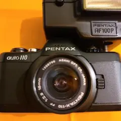 PENTAX auto110 필름 카메라 스트로브 AF100P 정크품
