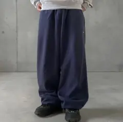 00s NIKE 極太 バギースウェットカーゴパンツ ワイドレグ グレー