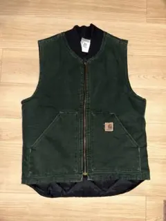 カーハート ダックベスト グリーン 希少サイズS
