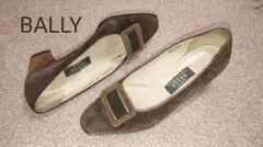BALLY　パンプス　バリー　茶色　スエード