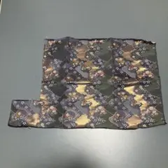 金蘭　帯　はぎれ 花柄　雲取り文様