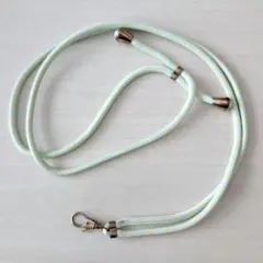 スマホショルダー ストラップ ロープ ネックストラップ パステルブルー