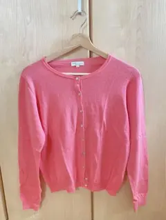 春 カーディガン ピンク