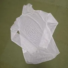 美品　green label relaxing　シアー　ハイネックトップス